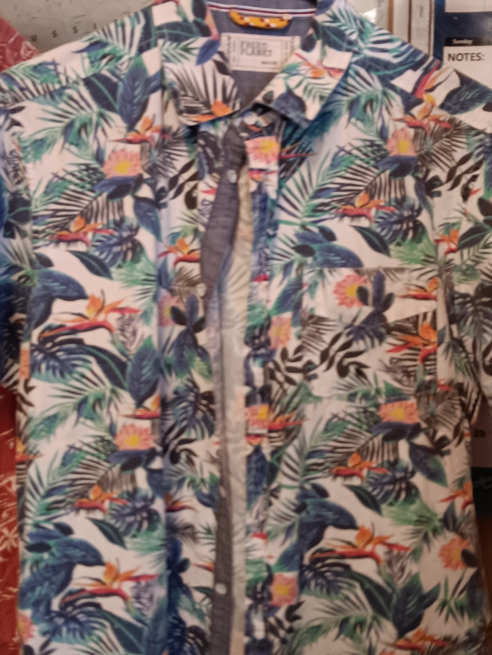 Free Planet Casual Shirt with Yellow & Red Trim